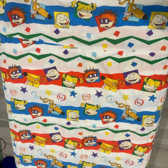 Vintage Rugrats twin bedding fitted and flat sheets y2k - Picture 4 of 8